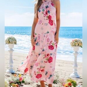 Cupshe Floral Garden Stroll Maxi
Dress Size Small 🌸🌼🌻